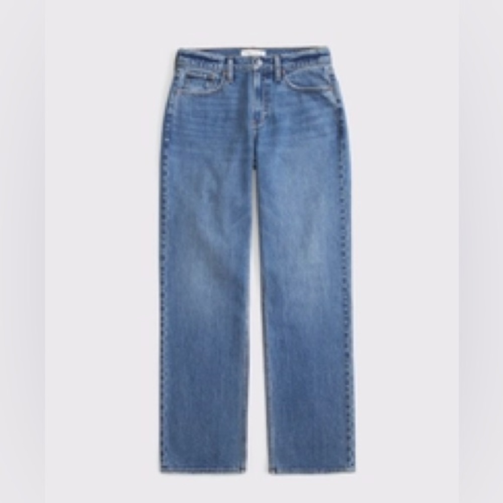 Abercrombie & Fitch Curve Love Low Rise Baggy Jean